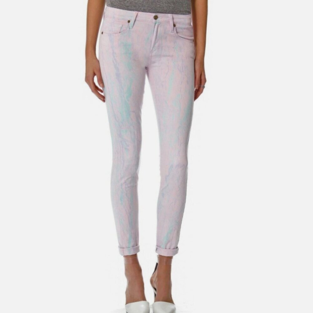 NWT PAIGE | Verdugo Ultra Skinny Mid Rise Patterned Jeans | Sz. 31